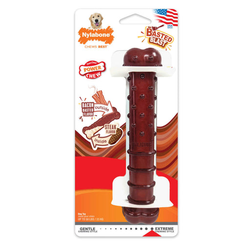 Nylabone Power Chew Basted Blast Dual Flavored Dog Chew Toys