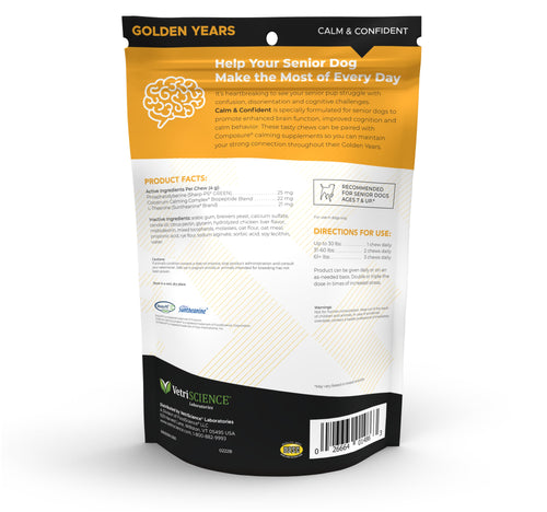 VetriScience Golden Years Calm & Confident Dog Chews