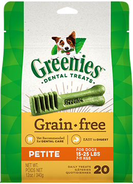 Greenies Grain Free Petite Dental Dog Treats