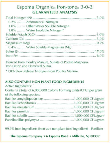 Espoma Iron-tone