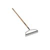 Orgill Inc. Toolbasix Bow Rake Fiberglass Black Grip Handle, 14 Tines