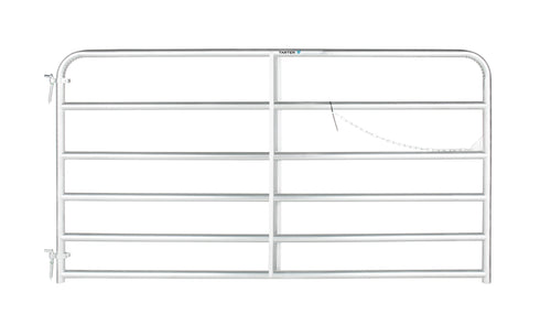 Tarter Galvanized 6 Bar Tube Gate