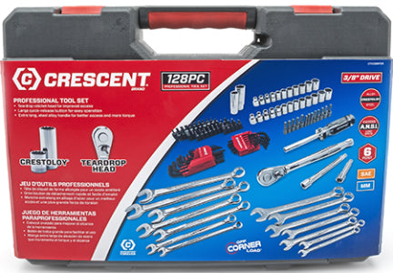 128 PC CRESENT MECHANICS TOOL SET