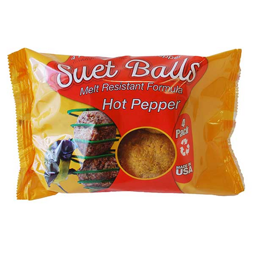 WILDLIFE SCIENCES SUET BALLS HOT PEPPER 4 PACK