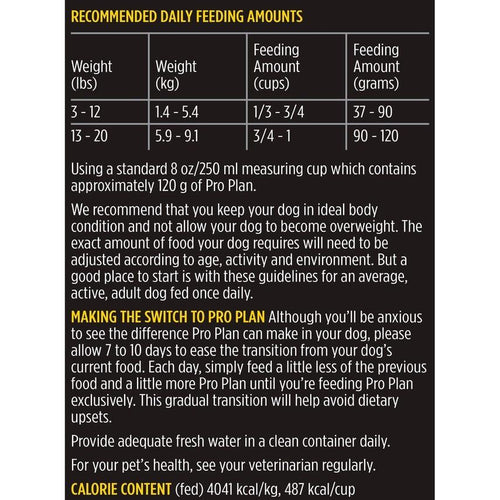 Purina Pro Plan Bright Mind Adult 7+ Small Breed Fromula Dry Dog Food