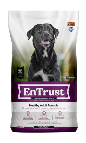 Kent Blue Seal EnTrust® Healthy Adult Pork Meal & Barley Recipe Dog Food