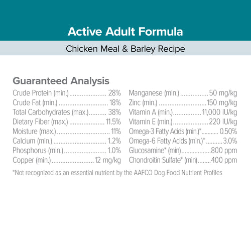 Kent Blue Seal EnTrust® Active Adult Formula Chicken Meal & Barley Recipe Dog Food