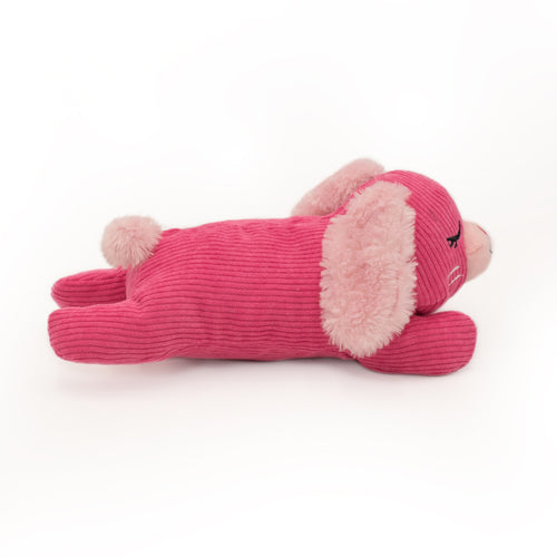 ZippyPaws Snooziez with Shhhqueaker – Bunny Dog Toy